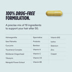 Nutrafol Men 50+ Hair Growth Supplements, Age 50+, 1-Month Bottle | #1 Dermatologist-Recommended Hair Growth Supplement Brand, Clinically Tested for Visibly Thicker Hair and Scalp Coverage