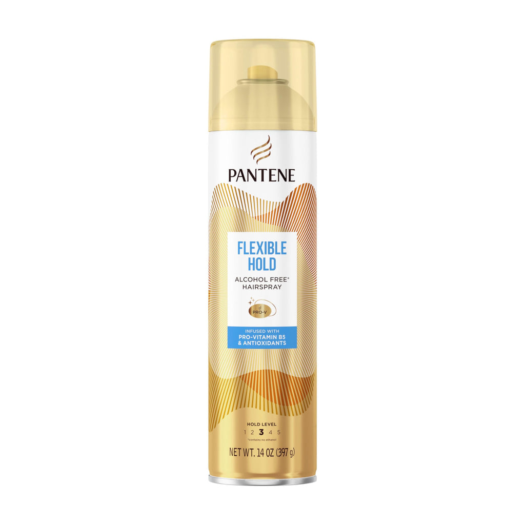 Pantene Alcohol-Free Hairspray Level 3, Flexible Hold, 14 oz