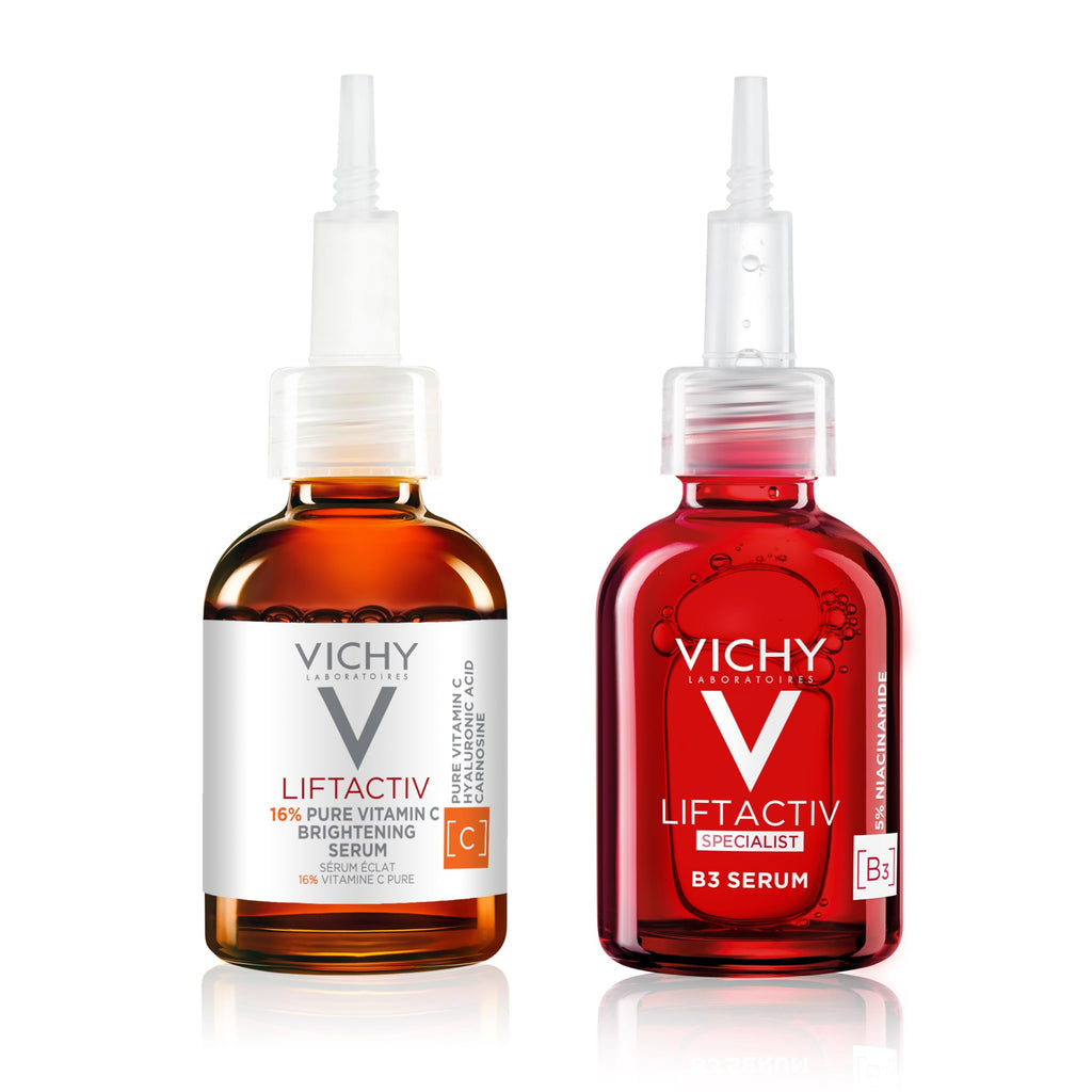 Vichy LiftActiv Vitamin C Serum For Face, Brightening Serum With Pure Vitamin C + Hyaluronic Acid + Vitamin E, Reduces Fine Lines, Smooths Skin Texture, Improves Radiance, Anti Aging