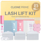 Korean Lash Lift Kit - 5 Sets At Home Eyelash Perm Kit with Upgraded Glue, Eyelash Lift, DIY Lash Perm Easy for Beginner & Professional, Semi Permanent Perming Wave Suitable For Salon & Home