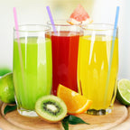 [100 Pcs] Colorful Disposable Plastic Drinking Straws - 8.26" Long & 0.24" Diameter Cute Straws for Juice,Coffee,Milk,Cocktail, Ideal for Bachelorette Party, Birthday Party, Bridal Shower, Baby Shower