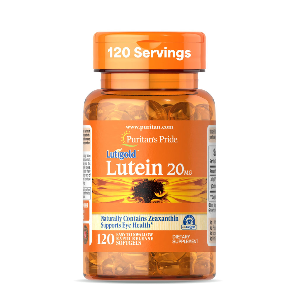 Puritan's Pride Premium Lutigold™ Lutein Carotenoid 20mg with Zeaxanthin