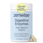 Zenwise Health Digestive Enzymes, Probiotics, for Gut Health Bloat - 180 CT | Multi Enzymes, Probiotics, Bromelain, Papaya, DE111 Probiotics Prebiotics, Gas and Bloating Relief, Vegetarian