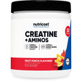 Nutricost Creatine + Aminos BCAA Blend (Fruit Punch Flavored) 30 Servings