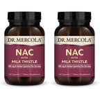 Dr. Mercola NAC with Milk Thistle, 500 mg, 60 Capsules (30 Servings) | Supports Normal Detoxification, Liver, and Cellular Health with Milk Thistle and Broccoli Sprout, Non-GMO, Gluten-Free