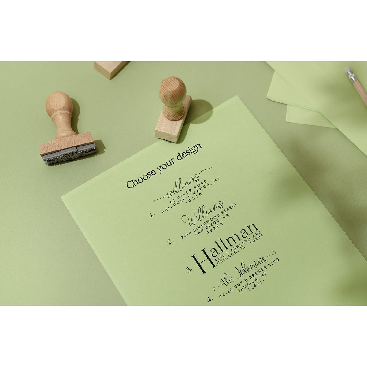 Stamp by Me | Custom Return Address Stamp - Up to 3 Designs to Choose | Personalized Self-Inking Stamp | Personalise Address Marker | Marks for Mailing | Custom Marker Self Ink