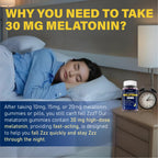 Melatonin Gummies 30mg for Adults: Maximum Strength Melatonin Supplement | with L-Theanine, Ashwagandha, MSM, Vitamin D3 & Zinc - Non-Habit Forming, Natural Mixed Berry Flavor 120 Count