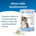 Pet-Ag PetLac Powder for Kittens - 10.5 oz - Kitten Milk Replacement Powder for Kittens Newborn to Six Weeks Old - Easy to Digest