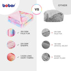 Buy now BOBOR Faux Fur Throw Blanket, Tie Dye Rainbow Sherpa Fleece Fluffy Blanket for Girls, Super Soft Fuzzy Plush Cozy Lightweight Decorative Blankets for Couch Sofa Bed (Rainbow, 59"x79") at indiglob india