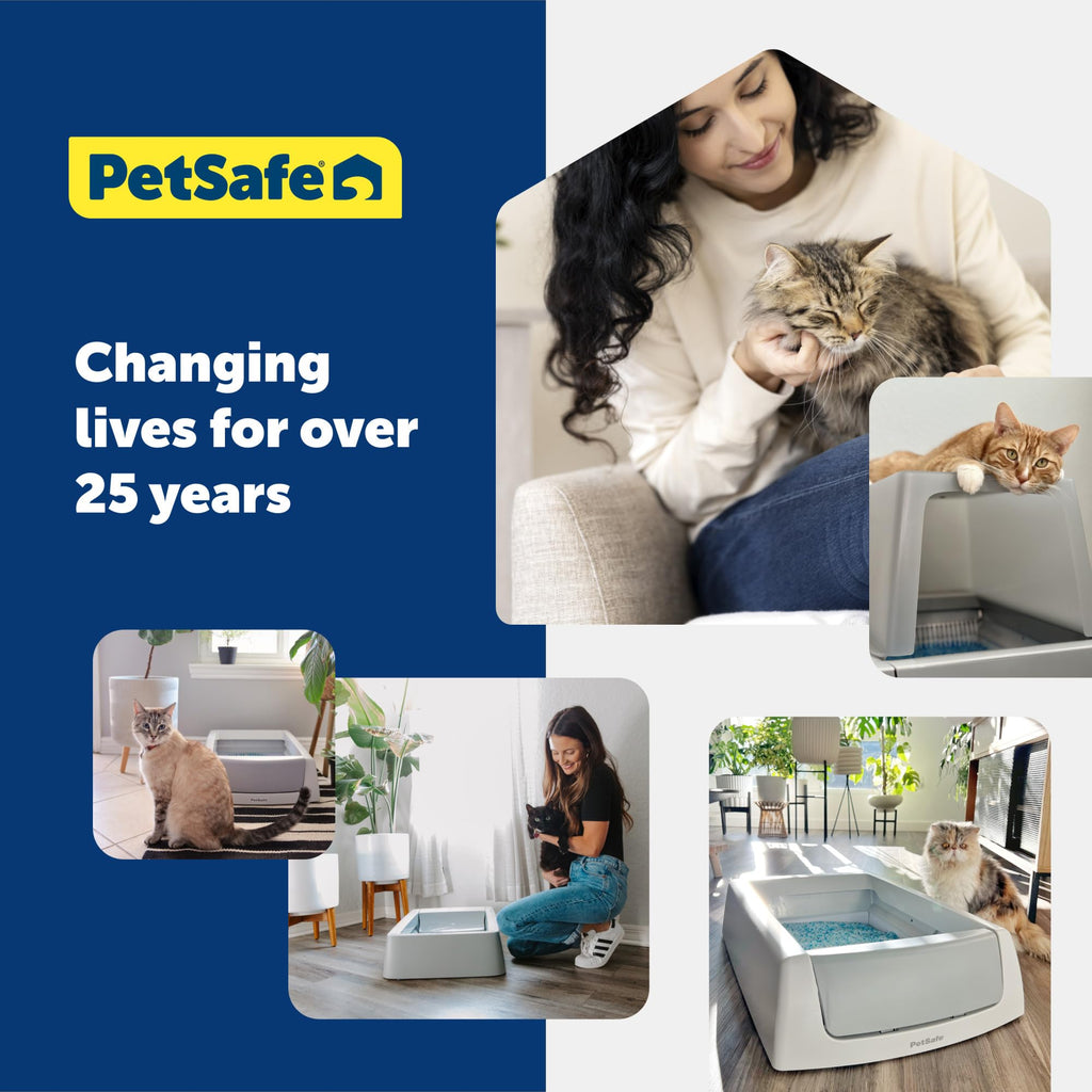 Buy now PetSafe ScoopFree Premium Natural Cat Litter - Eco-Friendly Long-Lasting Litter - High Absorbency & Low-Tracking Design - Non-Clumping Pebbles - 4.2 lb Bag - 2 Pack at indiglob india