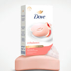 Dove Rebalancing Beauty Bar Soap 6 Count, White Peach & Rice Milk, 3.75 oz | Plant-based beauty bar with white peach and rice milk for soft, moisturized skin