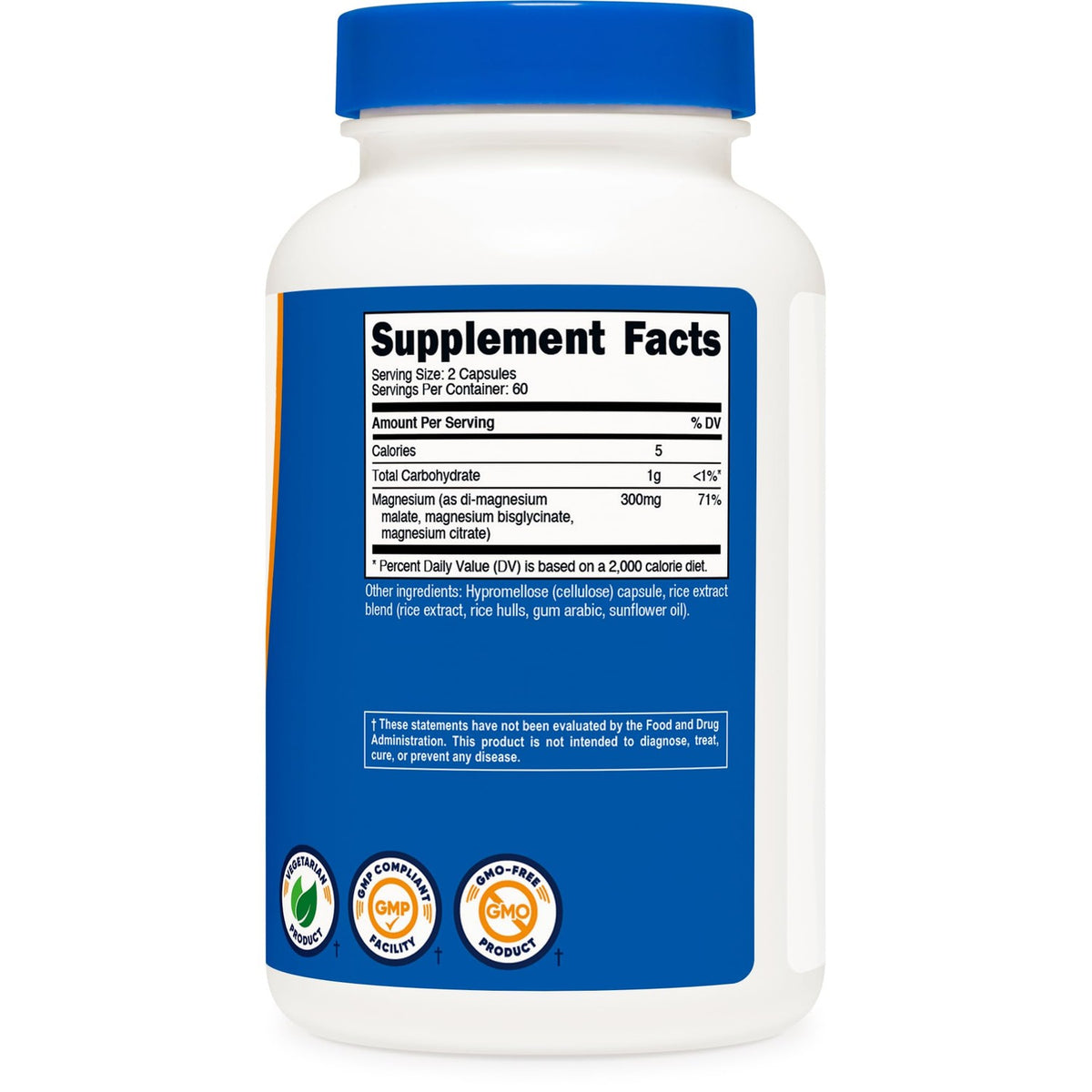 Nutricost Triple Magnesium Complex 300mg, 120 Capsules, 60 Servings