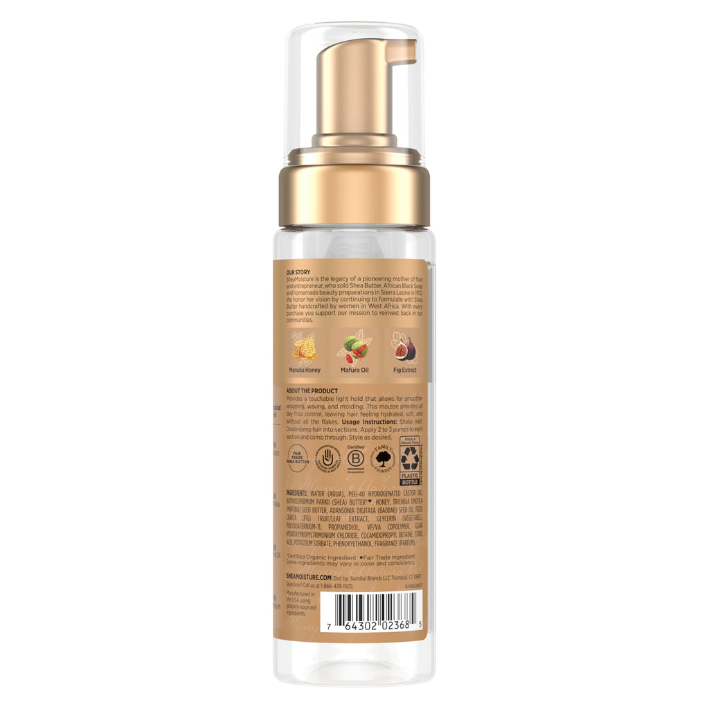 Shea Moisture Manuka Honey & Mafura Oil Wrap & Set Mousse 7.5oz