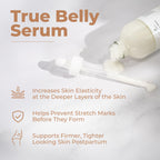8 Sheep True Belly Serum, Pregnancy-Safe Skin Care Belly Oil with Triple-Weighted Hyaluronic Acid & Centella Asiatica, Supports Hydration & Skin Elasticity, Made in USA in Small Batches, 4 FL OZ