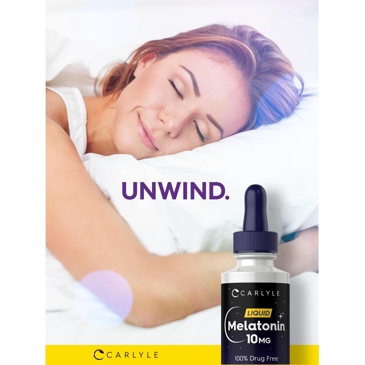 Carlyle Melatonin 10mg | 2 fl oz Liquid Drops | Berry Flavor | for Adults | Non-GMO, Vegetarian Supplement