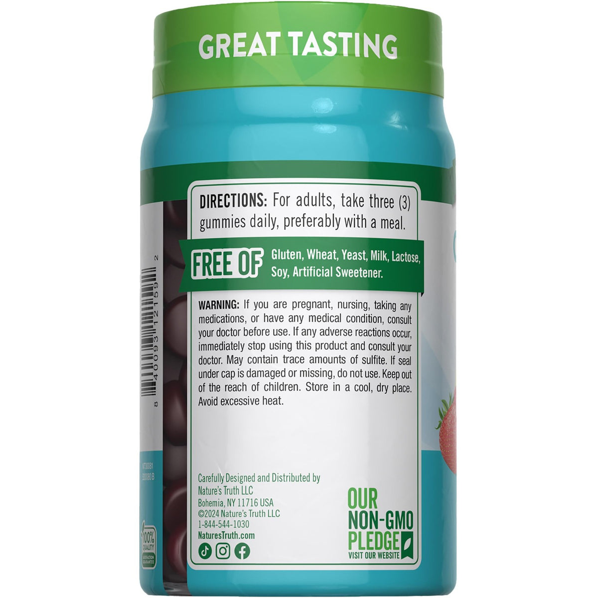 Nature's Truth Multi Collagen Gummies | Type I, II, III, V, X | 60 Count