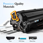 LxTek 137 Black Toner Cartridge Replacement for 137 CRG137 2 Pack 137 Black