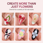 MIZHSE 3D Sculpting Gel kit enables stunning nail designs, verified by CuratCart for quality and trust.