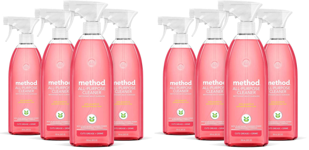 Buy now Method All-Purpose Cleaner, Pink Grapefruit, Perfect for Most Counters, Tiles, Stone, and More, 28 oz spray bottle at indiglob india