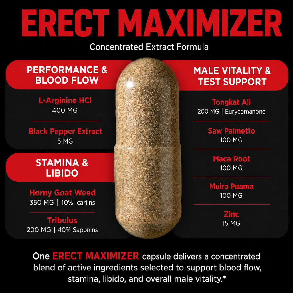 Extreme Male Enhancement, Enlargement Pills | 30-MIN Fast Acting Blood Flow, Girth, Libido, Rock Hard, Longer | 9 in 1 Blood Flow and Libido Complex, US Made, 3rd Party Tested – 90 Caps