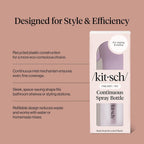 Buy now Kitsch Spray Bottle for Hair - Continuous Water Mister with Ultra Fine Mist for Hairstyling, Barbers, Salons, Cleaning, Plants, Versatile Spray Bottles - Made from Recycled Plastic - Sheer Violet, 5oz at indiglob india