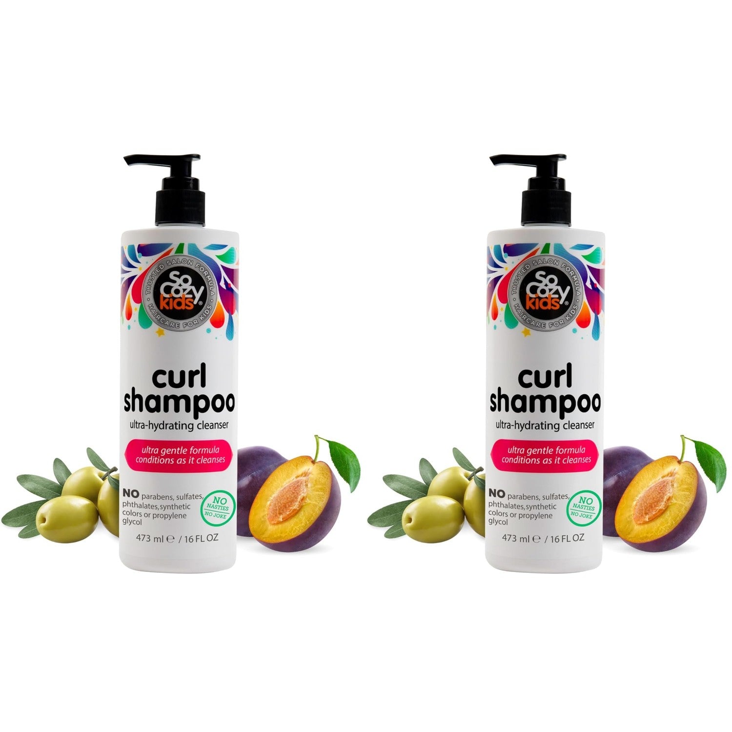 SoCozy Curl Shampoo | For Kids Hair | Ultra-Hydrating Cleanser | No Parabens, Sulfates, Synthetic Colors or Dyes, Sweet-Crème, 10.5 Fl Oz