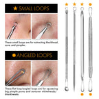 Buy now 7-Piece Blackhead Remover Kit - Pimple Comedone Extractor Tool set for Facial Acne and Treatment for Blemish, Whitehead Popping, Zit Removing for Risk Free Nose Face Skin with Metal Case at indiglob india