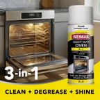Weiman Heavy Duty Foaming Oven Cleaner & Degreaser, Removes Burnt-On Grease, Food Residue from Ovens, Grills, Broiler Pans, Phosphate Free, 14.5 oz