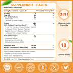 NATURE TARGET Multi Collagen Peptides Powder for Women Men, 35 Servings