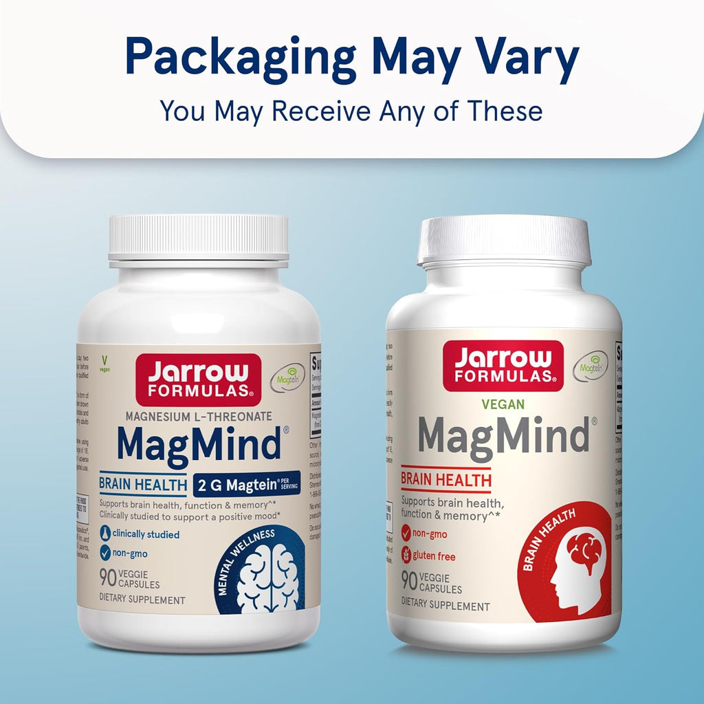 Buy now Jarrow Formulas MagMind - 90 Capsules - Includes Magnesium L-Threonate (Magtein) - Supports Brain Health & Function - 30 Servings at indiglob india