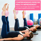 9 Inch Pink Pilates Ball, Exercise Stability Yoga Ball Small Exercise Ball with Air Pump for Core Workout, Balance Training, Home Gym, Office, Physical Therapy Anti-Burst PVC