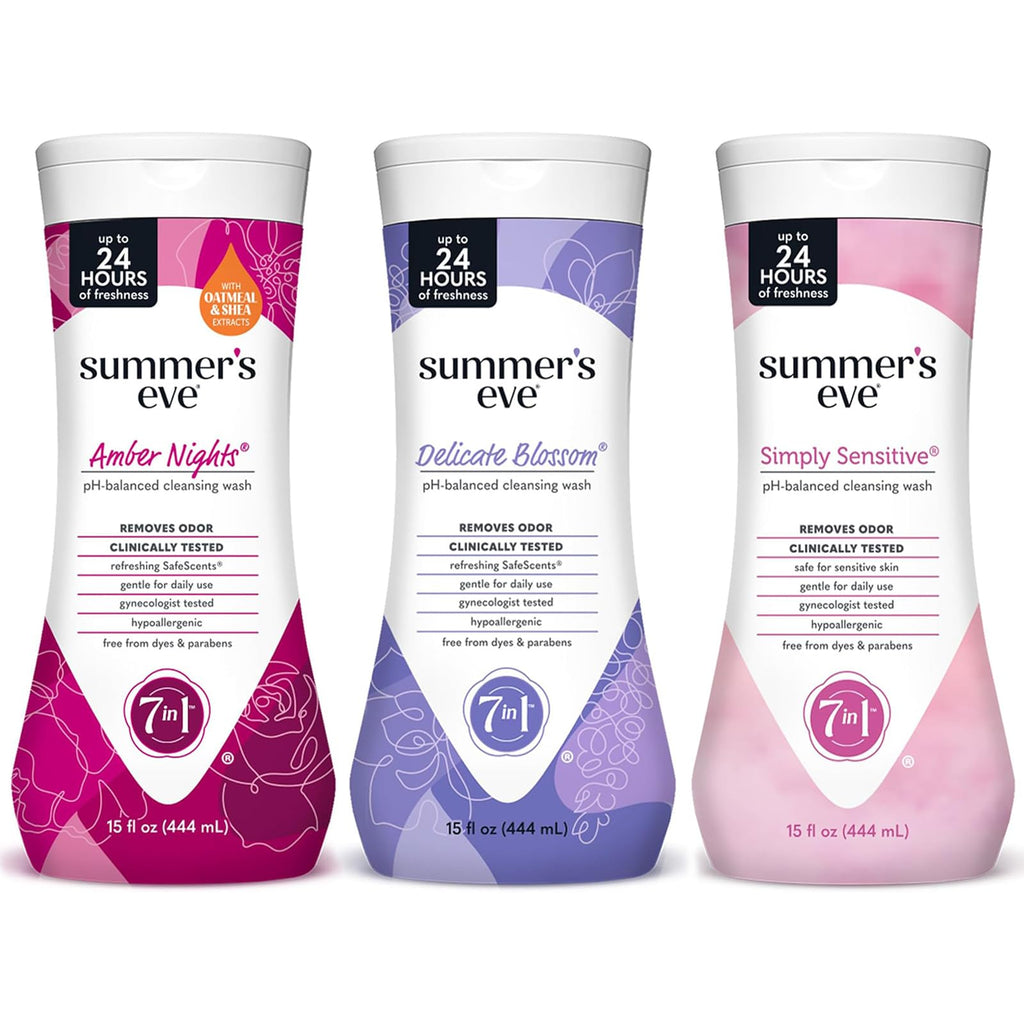 Buy now Summer's Eve Delicate Blossom All-Over Daily Feminine Wash, pH-Balanced Body Wash for Women, Removes Vaginal Odor and Refreshes, 15 Fl Oz at indiglob india