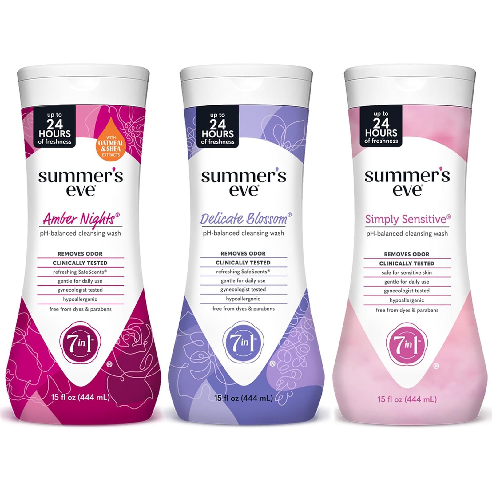 Buy now Summer's Eve Delicate Blossom All-Over Daily Feminine Wash, pH-Balanced Body Wash for Women, Removes Vaginal Odor and Refreshes, 15 Fl Oz at indiglob india