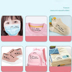Name Stamp for Clothes，Name Stamp for Clothing Kids Waterproof,Double-Sided (White + Black Ink)，School Daycare Essentials，Personalized Signature Stamp