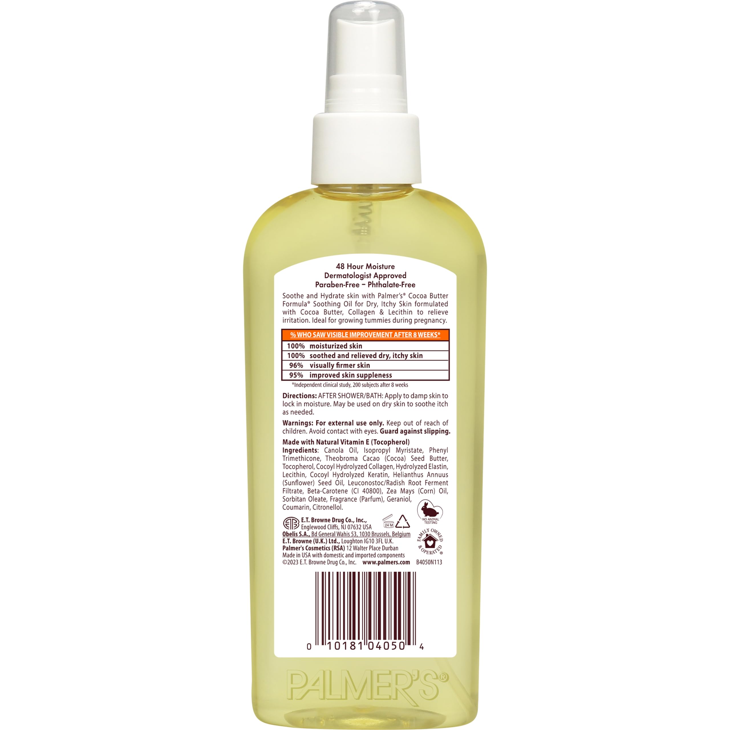 Buy now Palmer's Cocoa Butter Formula Soothing Oil with Vitamin E, Dry, Itchy Skin Relief, Anti-Itch Body Oil, 5.1 Ounces at indiglob india