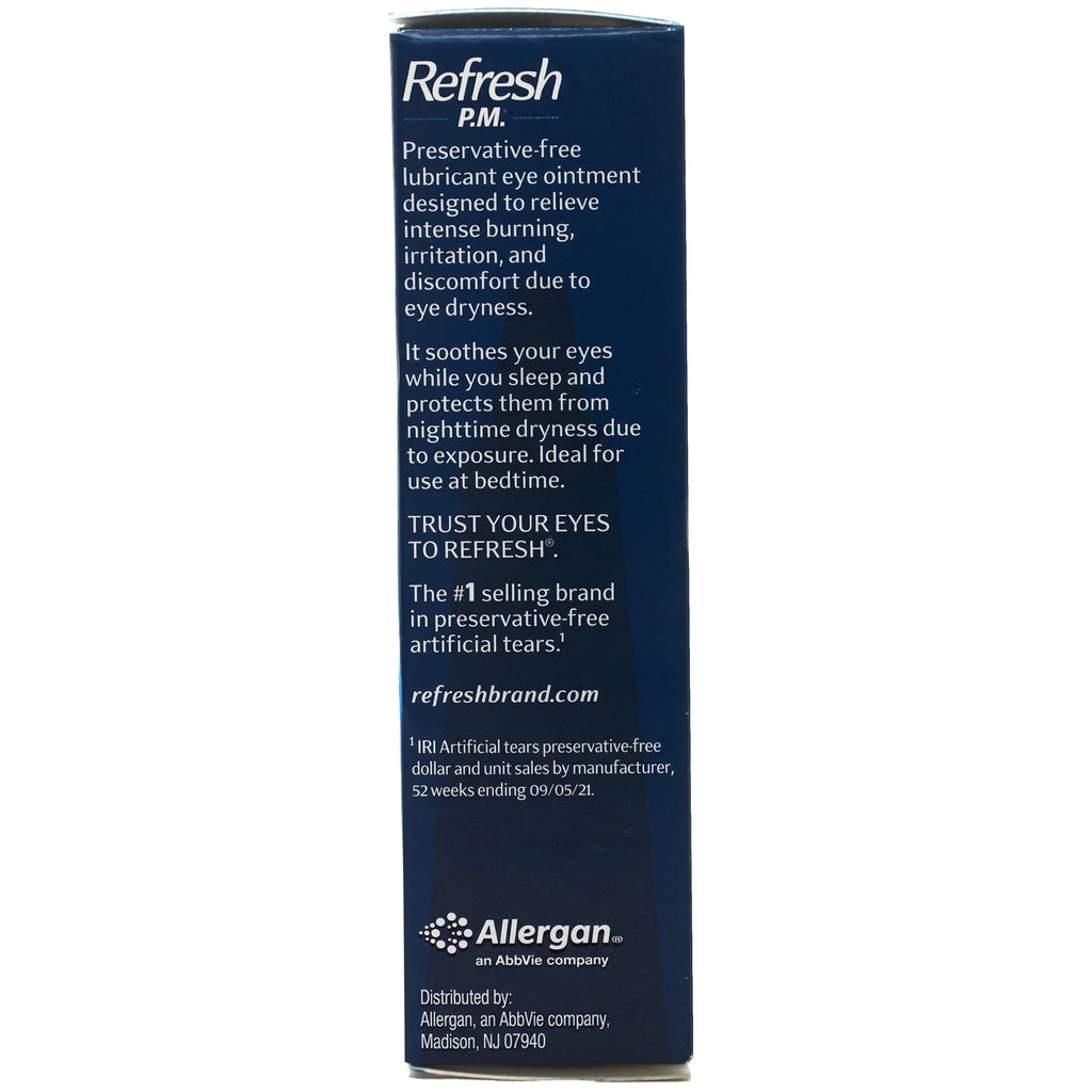 Allergan Refresh P.M Lubricant Eye Ointment, 0.12 Ounce (Pack of 2)
