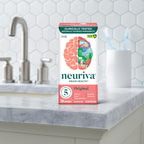 Buy now NEURIVA Original Decaffeinated Clinically Tested Nootropic Brain Supplement for Memory, Focus & Concentration, NeuroFactor & Phosphatidylserine, 28ct Capsules at indiglob india