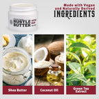 Hustle Butter Deluxe – Tattoo Butter for Before, During, and After the Tattoo Process – Lubricates and Moisturizes – 100% Vegan Replacement for Petroleum-Based Products – 1 oz