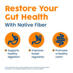 NativePath Baobab Prebiotic Fiber, Orange, Sugar-Free, 30 Servings