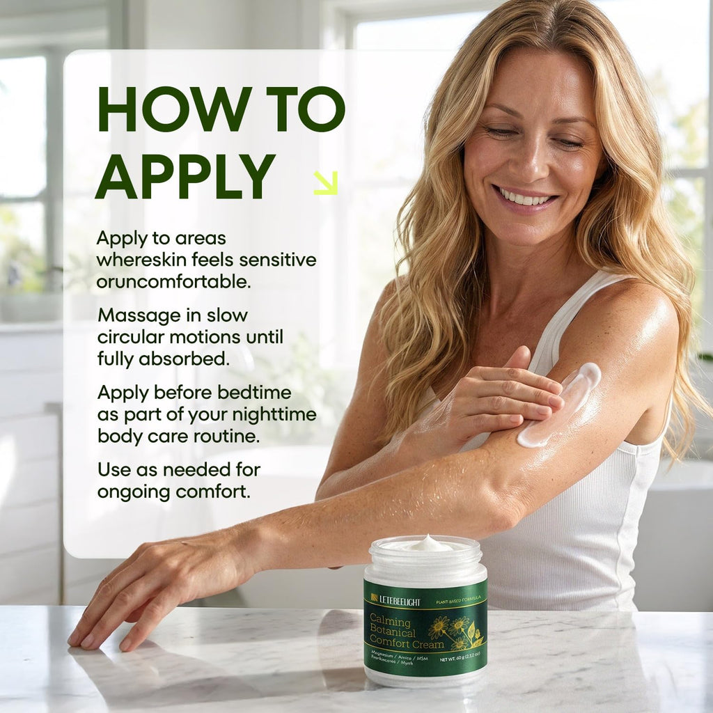Magnesium Cream for Neuropathy: Non-Greasy and Fast-Acting Soothing Plant-Based Formula with Arnica Aloe Vera MSM Frankincense for Feet Hands Legs and Back 2 oz.