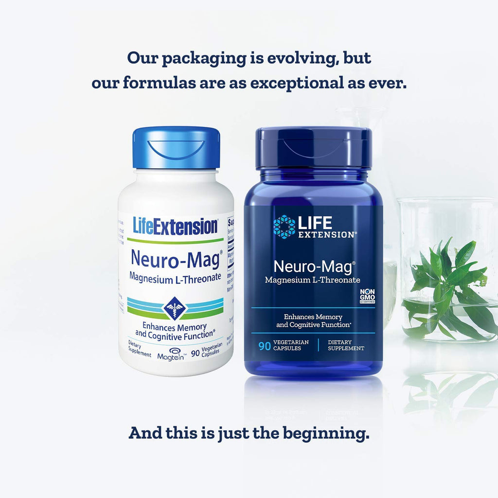 Life Extension - Neuro-Mag, Magnesium L-Threonate Dietary Supplement 90 capsules