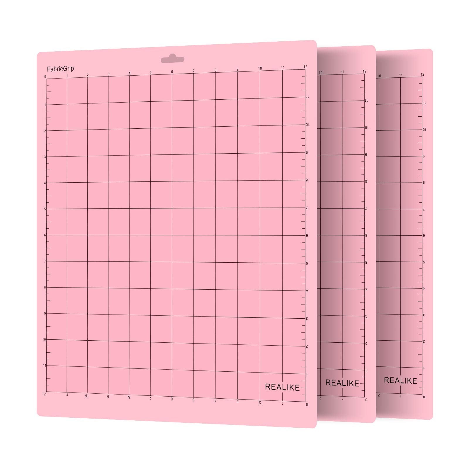 Buy now REALIKE 12x12 Cutting Mat Compatible with Cricut Maker 3/Maker 4/Maker/Explore 3/4/Air 2/Air/One(3 Mats), Gridded Adhesive Non-Slip Cut Mat for Crafts, Quilting, Sewing and All Arts (Variety) Pink 12*12 (3 Mats) FabricGrip at indiglob india