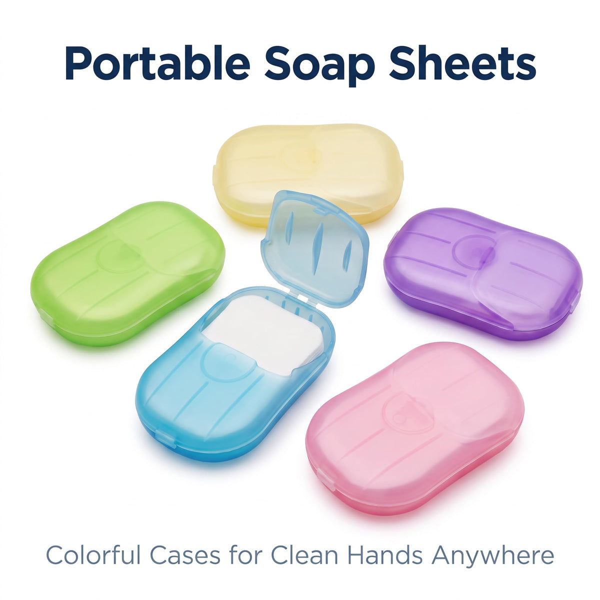 Disposable Soap Sheets Paper 5 Boxes Hand Cleaner Fragrance Mini Soap Paper for school Indoor, Outdoor, Travel, Camping Hiking，Paper Soap，Travel Soap,Foot and Hand Care