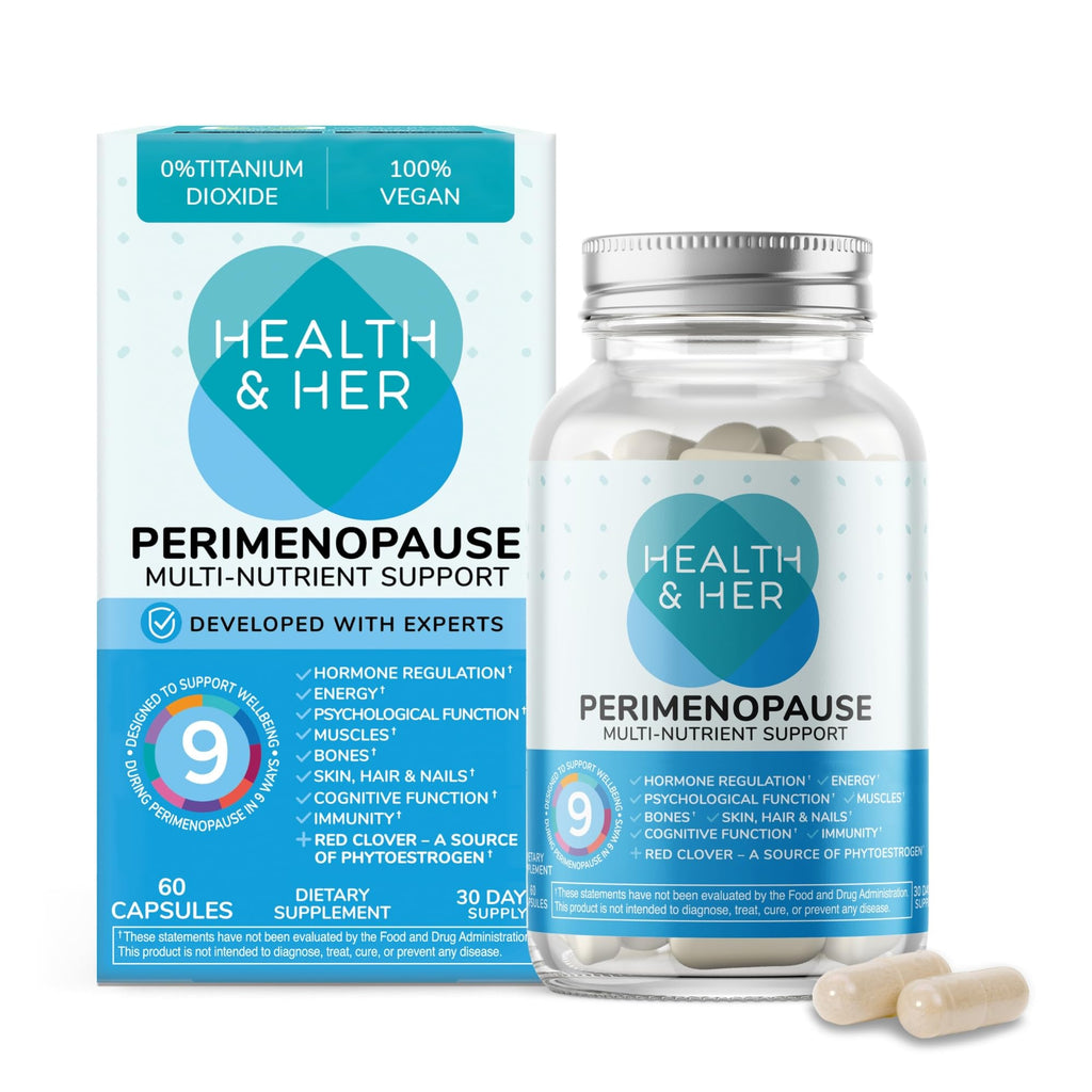 Health & Her Perimenopause Supplement, 9-in-1 Multivitamin, 30 Day Supply