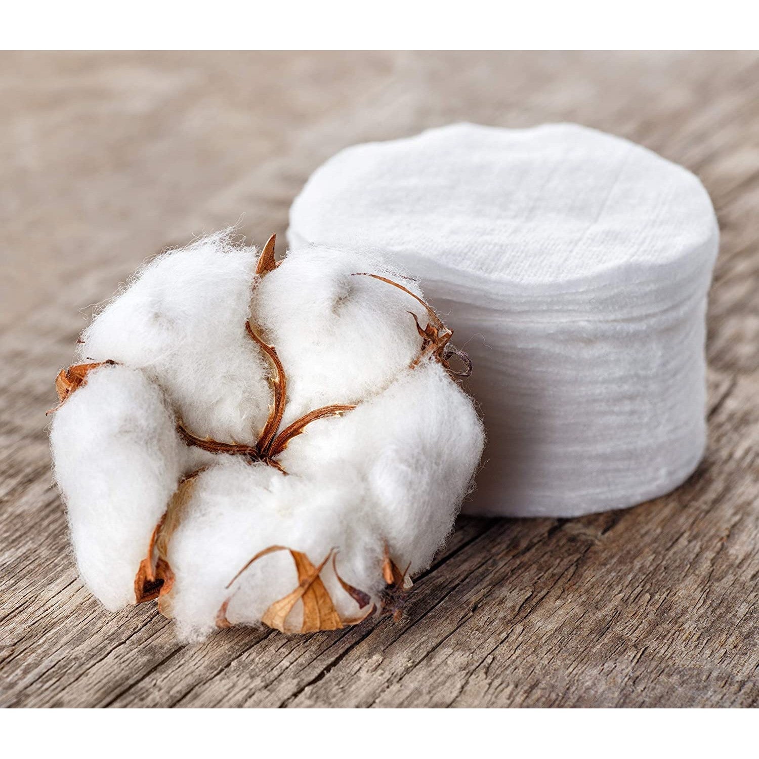 Organyc 100% Organic Cotton Rounds - Biodegradable Cotton, Chemical Free, For Sensitive Skin (210count) - Daily Cosmetics Beauty and Personal Care