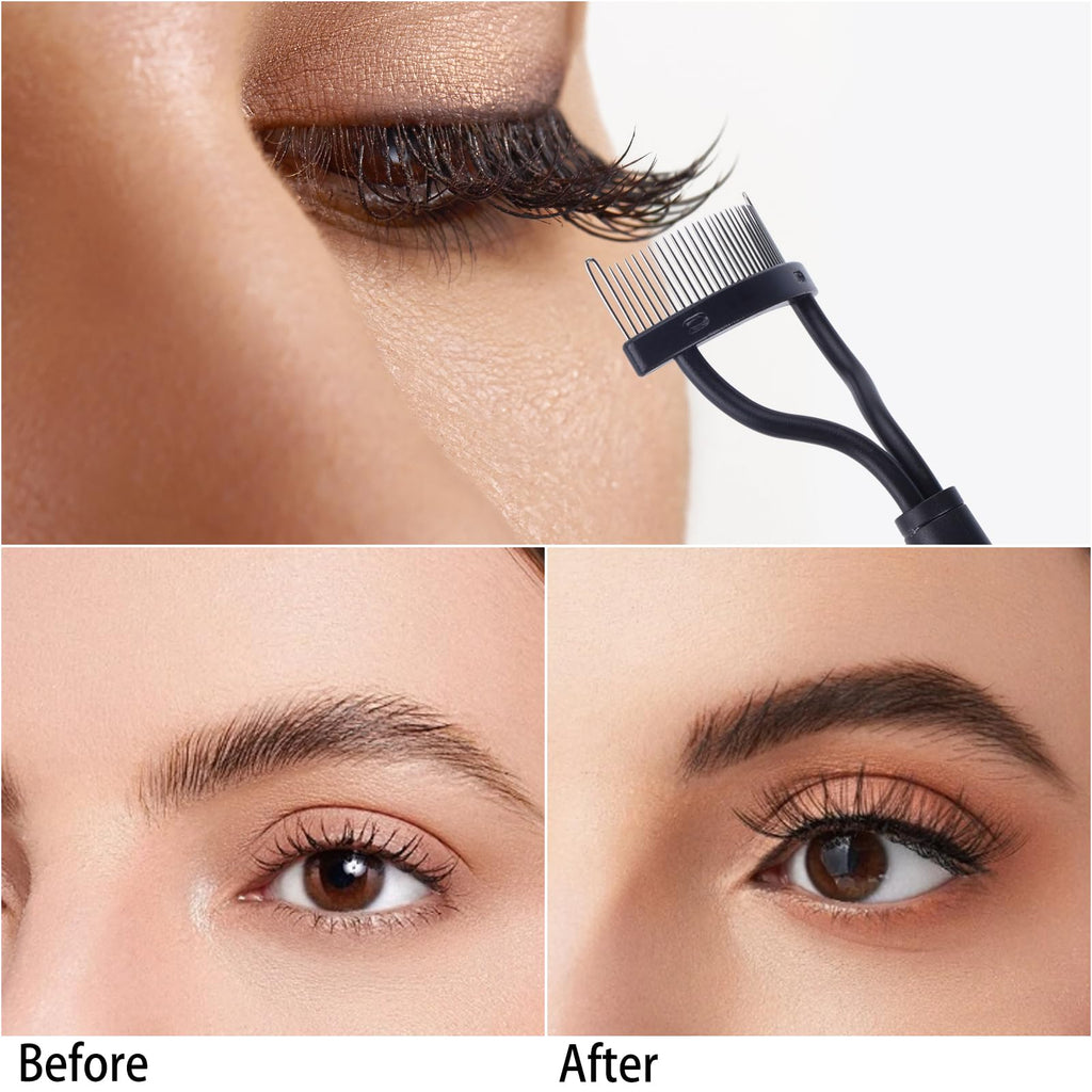 2 Pcs Eyelash Separator Tool Mascara Brushes Eyelash Comb Separator Definer Lash Comb for Combing, Separating Lashes