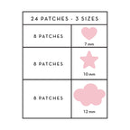 The Crème Shop Cotton Candy Hydrocolloid Acne Patches (3 Sizes/72 Count)
