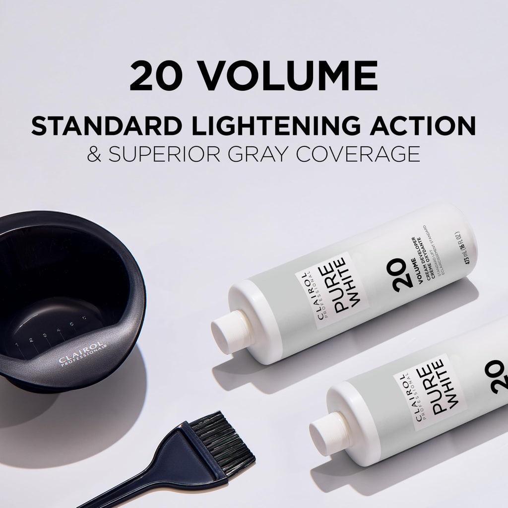 Clairol Professional Pure White 20 Volume Hair Developers | For Lightening & Gray Coverage