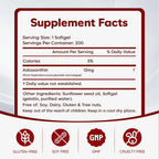 Rovina Astaxanthin 12mg Softgels - Premium Astaxanthin from Microalgae, Triple Strength, Immune Support - Non-GMO & Gluten Free 200 Softgels (1)