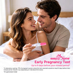 easy@Home Early Pregnancy Test: 6 Days Sooner Result* 10 MIU/mL Sensitivity